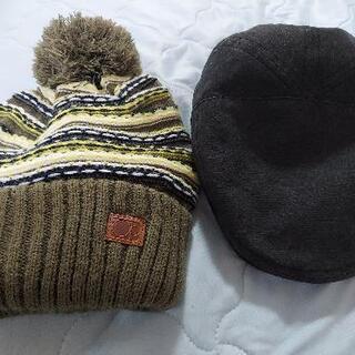 ハンチング帽(COMME CA ISM)サイズ54　ニット帽(O...