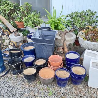 【在庫処分!!】 植木鉢 1つ 50円～ 陶器製 テラコッタ 他...