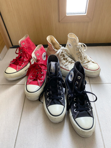 厚底　コンバース　3足セット