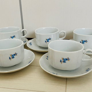 決定 コーヒーカップ＆ソーサー5セット