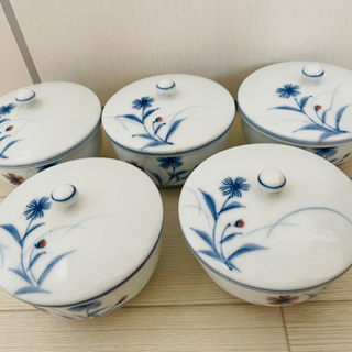 湯のみ＆蓋5セットの画像