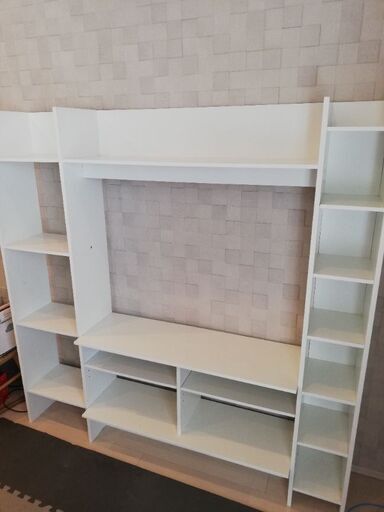 IKEA イケア テレビ台 白 MAVAS ホワイト 収納抜群