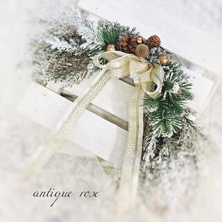 シックなクリスマス　スワッグの画像