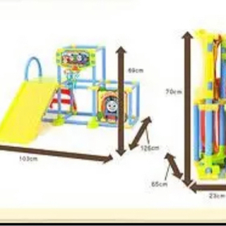 トーマス　ジャングルジム　かんたんおりたたみジムの画像