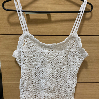 【新品】GU レーシーニットビスチェ 