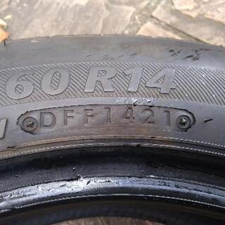 ブリヂストン ネクストリー NEXTRY 165/60/R14 2021年製造 ２本 ほぼ新品の画像