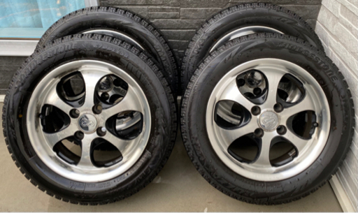 軽自動車 エンケイVRX 155/65R14 スタッドレス＆アルミセット ブリジストン