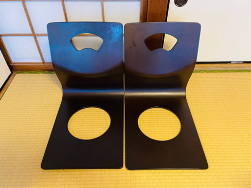 座椅子　座いす　2個セット　座布団付き