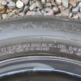 ◎あげます◎中古タイヤ175/70R14 4本セット ２分山鉄ホイール付き　ランクスの画像
