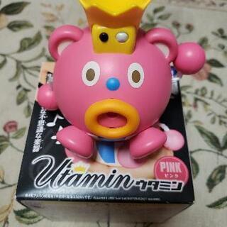 ウタミン ピンク 美品 ほぼ未使用 箱・説明書・電池付 おもちゃ 楽器