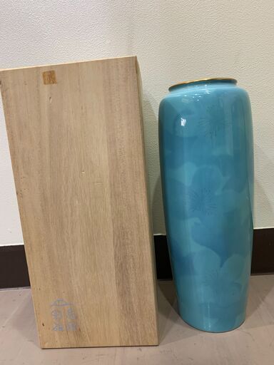 店頭販売済　 花瓶　色絵彩磁／深川製磁　9号