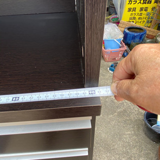 食器棚　茶色　の画像