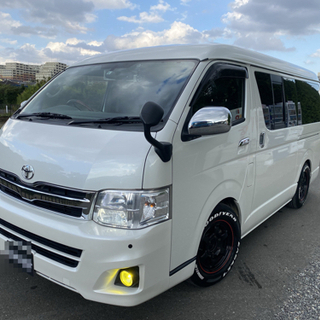 ハイエース　ワイドミドルルーフ　足回りカスタム　車検有