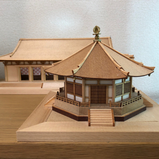 法隆寺の木製模型の画像