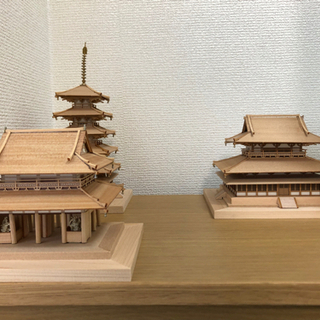 法隆寺の木製模型の画像