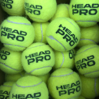 中古テニスボール100個《HEAD PRO》の画像