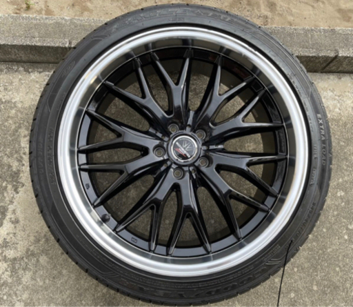 ロクサーニ マルチフォルケッタ Ⅱ 20インチ 20x8.5J 5H 245/40R20 1本 21年製バリ山タイヤ アルファード ヴェルファイア ハリアー等（1）