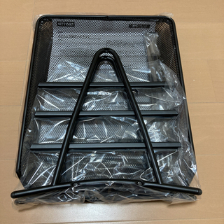 (取引終了)ニトリ　3段ラック　ブラック　未使用の画像