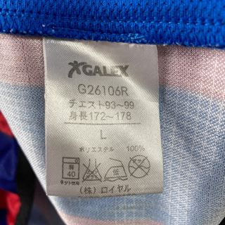 中古■半袖スポーツシャツ■サッカー■サイズＬ■GALEXの画像