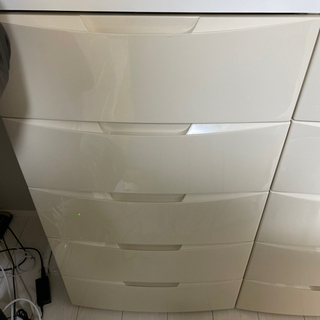 チェスト ホワイト 収納 完成品の画像