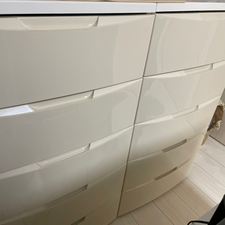 チェスト ホワイト 収納 完成品の画像