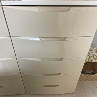 チェスト ホワイト 収納 完成品の画像