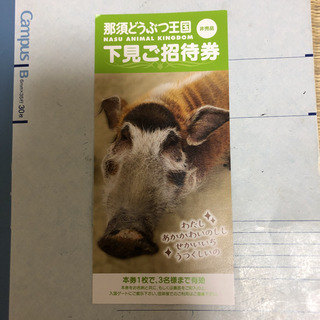那須どうぶつ王国　下見券