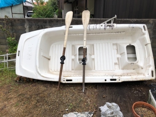 ボート二本オール付き色は白(RYOBI)ボートエース