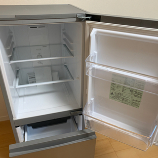 AQUA 2019年製 ノンフロン冷凍冷蔵庫 2ドア AQR-13H(S) 126L