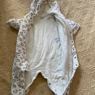 GAP 3〜6M 足付きフリースカバーオールの画像