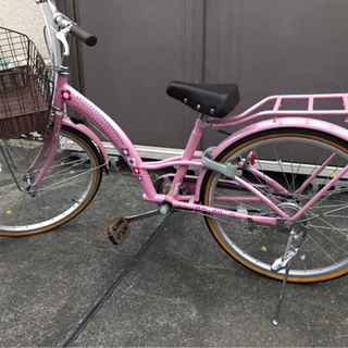 超美品　子供　自転車　チャオキュート　ピンク　マッハピンク　22...