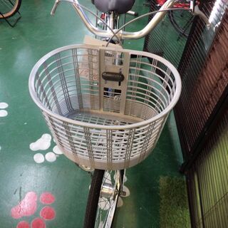【愛品倶楽部柏店】丸石サイクル 24インチ自転車 ロマンス オートライト 後カゴ付き【問合わせ番号：122-042828 002】の画像