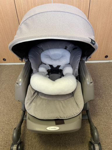 別サイトにて売却済み/ コンビ ホワイトレーベル ハイローチェアー ネムリラ AUTO SWING BEDi ドーム