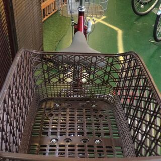 【愛品倶楽部柏店】丸新 26インチ自転車 オートライト 後カゴ付き【問合わせ番号：122-042829 002】の画像