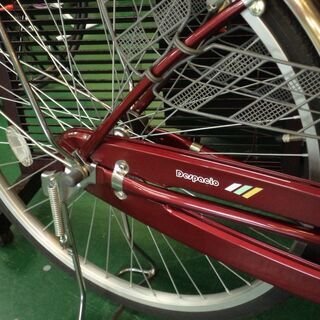 【愛品倶楽部柏店】丸新 26インチ自転車 オートライト 後カゴ付き【問合わせ番号：122-042829 002】の画像