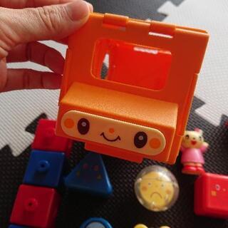 こどもちゃれんじ*ブロック*知育*バス*車の画像