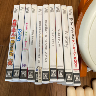 wiiセット！マリオカート/太鼓の達人/桃鉄ありの画像