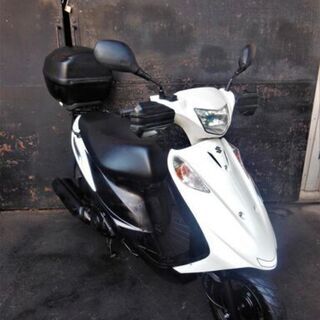 美車 SUZUKI アドレスV125 ホワイト セル始動 GIV...