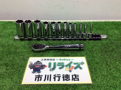 KTC NBR390/NB3L ラチェットハンドル・ディープソケットセット【リライズ市川行徳店】【店頭取引限定】【中古】ITL997SGF51C