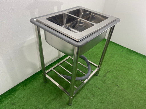 未使用保管品　業務用　ステンレス　１槽シンク　２槽シンク　店舗　飲食店　W650ｘＤ５１０ｘＨ８００ｍｍ