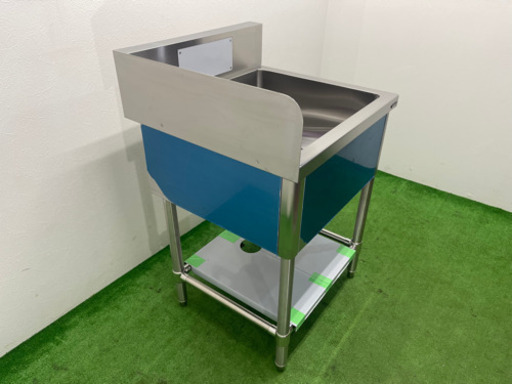 未使用保管品　タニコー/Ｔａｎｉｃｏ　業務用　ステンレス　１槽シンク流し台　店舗　飲食店　Ｗ６００ｘＤ６００ｘＨ８００ｍｍ