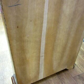 飾り棚 アンティーク調 ガラスキャビネット カギ付き 高さ187cm 幅87cm カップボード 引出1 札幌 厚別店の画像