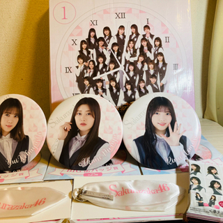 値下げ済み☆櫻坂46 ローソンくじ　1等壁掛け時計　スカーフBI...