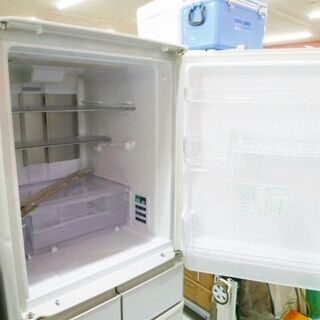 大型冷蔵庫 384L 2014年製 5ドア シャープ SJ-PW38Y プラズマ