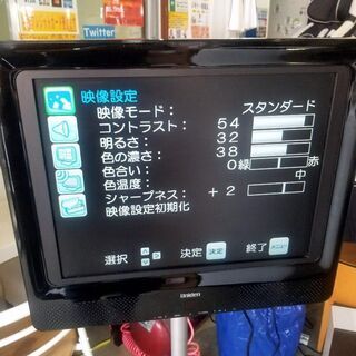 カラオケモニタースタンド 20インチモニター付き カラオケモニタ...