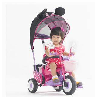 美品 三輪車 カート 散歩 アイデス　Ides カーゴサンシェード ミニーマウスの画像