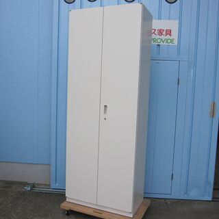 両開き書庫　ホワイト　鍵あり　イトーキ製シンライン　HTM-219HSS-W9