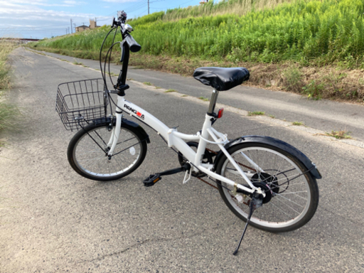 折りたたみ自転車20インチ　ノーパンクタイヤ　パンゲア　