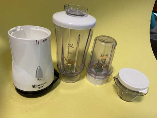 【美品 tescom】ミル ミキサー ホワイト 白 コンパクト