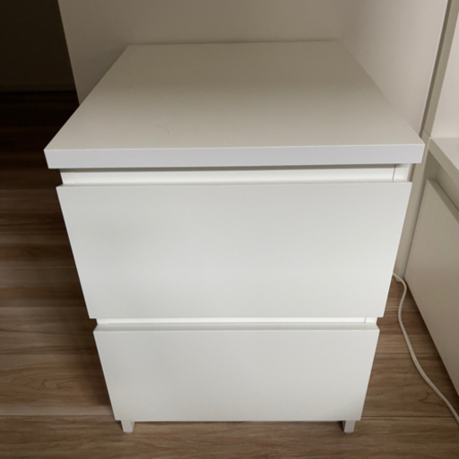 美品！チェスト、IKEA、MALM マルム、ホワイト